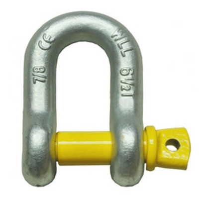 Acero de aleación galvanizado 1/4 pulgada del tornillo Pin Chain Shackles ISO9001