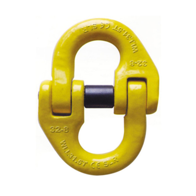 Vínculo 7.4m m - 40m m de Marine Rigging Hardware Chain Connecting del acero de aleación de Plastified del poder