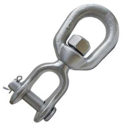 Eslabón giratorio galvanizado plateado cinc Crosby G403 del extremo del mandíbula de la inmersión caliente del hardware de la cuerda que apareja