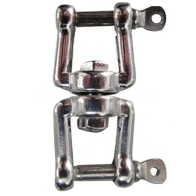 mandíbula europeo de acero inoxidable del eslabón giratorio del hardware de 6m m que apareja - de 19m m y mandíbula