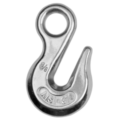 0.16kg - gancho de izado de acero inoxidable de acero inoxidable del hardware que apareja 1.52kg M38