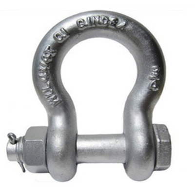 El descenso forjó el tipo grillo de Pin Anchor Shackle Galvanized Bolt del tornillo 55T del arco