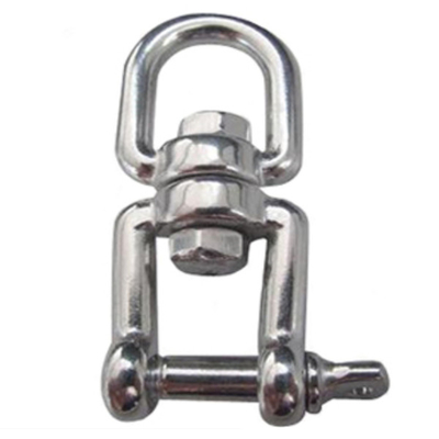 Hardware que apareja inoxidable de la cuerda de acero eslabón giratorio de tipo europeo del mandíbula y del ojo de 6m m a de 19m m