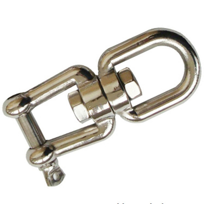Hardware que apareja inoxidable de la cuerda de acero eslabón giratorio de tipo europeo del mandíbula y del ojo de 6m m a de 19m m
