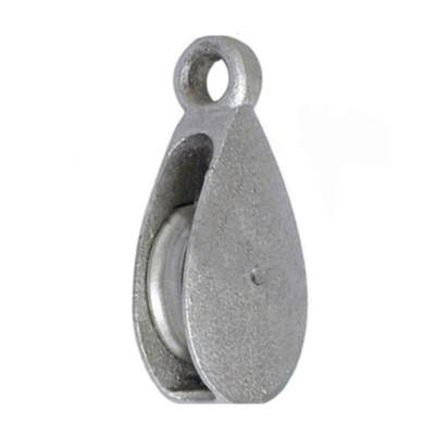 Polea galvanizada 5T - 80T de la cuerda de la polea acanalada de la polea de la cuerda de alambre sola