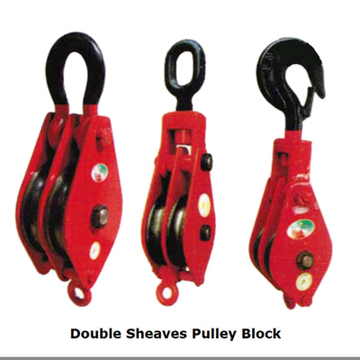 El poder cubrió a Marine Rigging Hardware bloque de polea doble de la polea acanalada de 12m m - de 42m m