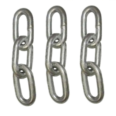 Cadena de vínculo estándar coreana de acero de la cadena de vínculo de la ronda de Q235BGalvanized